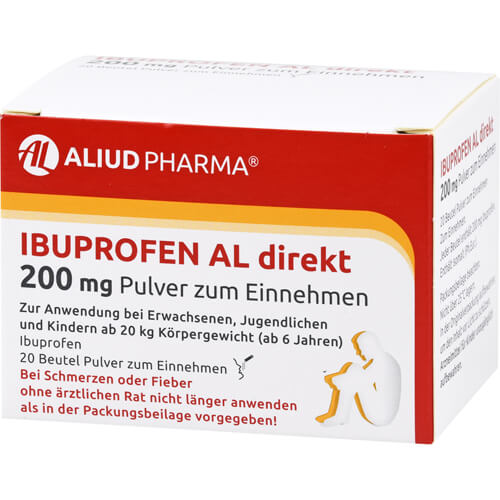 Ibuprofen AL direkt 200 mg Pulver bei Fieber und Schmerzen Ibuprofen AL direkt 200 mg Pulver bei Fieber und Schmerzen