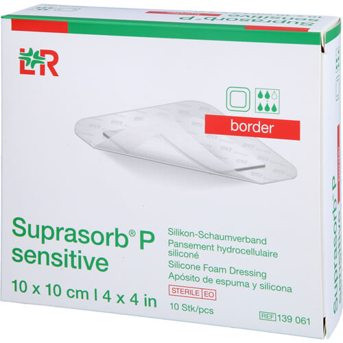 SUPRASORB P sensitive PU-Schaumv.border 10x10cm SUPRASORB P sensitive PU-Schaumv.border 10x10cm