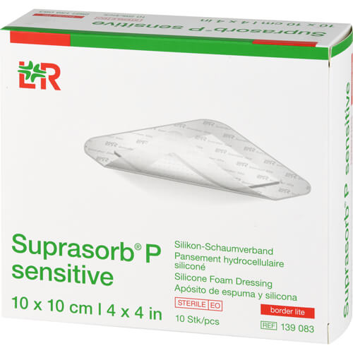 SUPRASORB P sensitive PU-Schaumv.bor.lite 10x10cm SUPRASORB P sensitive PU-Schaumv.bor.lite 10x10cm