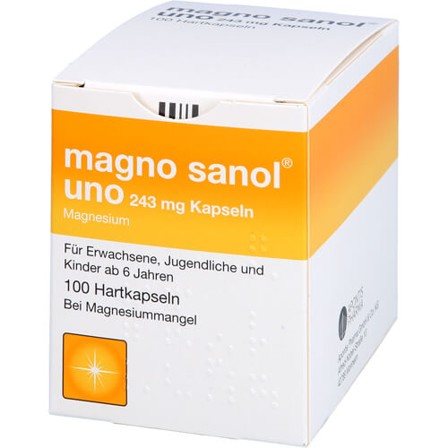 MAGNO SANOL uno 243 mg Kapseln MAGNO SANOL uno 243 mg Kapseln