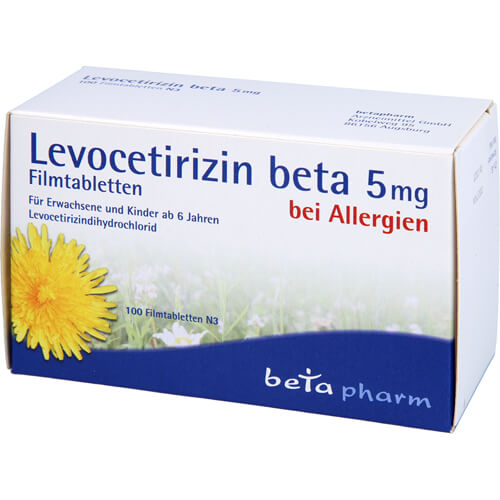 LEVOCETIRIZIN beta 5 mg Filmtabletten LEVOCETIRIZIN beta 5 mg Filmtabletten