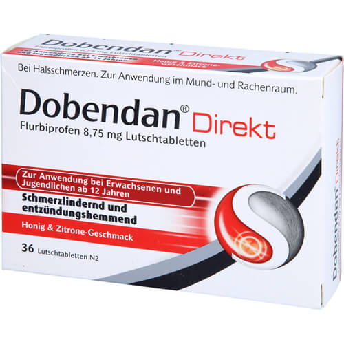 DOBENDAN Direkt Flurbiprofen 8,75 mg Lutschtabl. DOBENDAN Direkt Flurbiprofen 8,75 mg Lutschtabl.