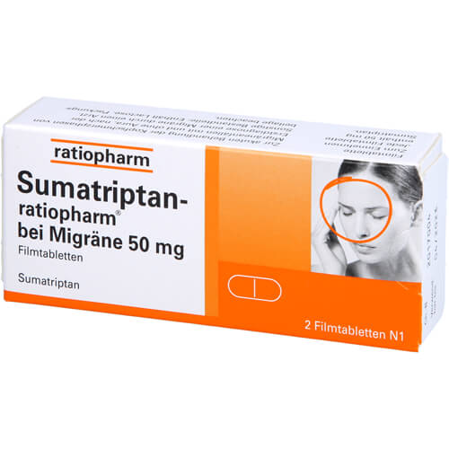 SUMATRIPTAN-ratiopharm bei Migräne 50 mg Filmtabl. SUMATRIPTAN-ratiopharm bei Migräne 50 mg Filmtabl.