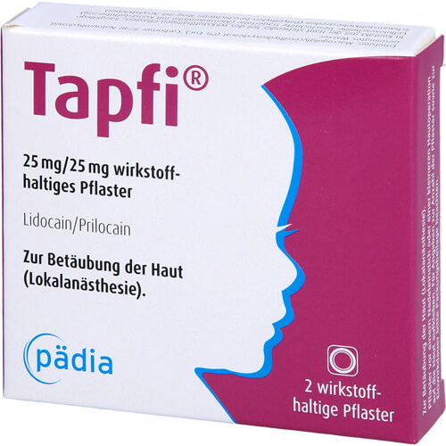 TAPFI 25 mg/25 mg wirkstoffhaltiges Pflaster TAPFI 25 mg/25 mg wirkstoffhaltiges Pflaster