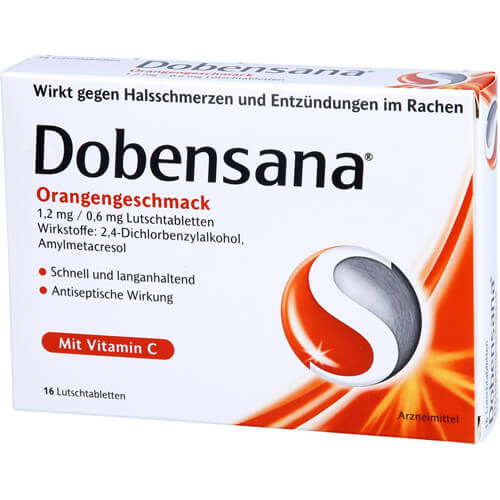 DOBENSANA Orangengeschmack 1,2mg/0,6mg Lutschtabl. DOBENSANA Orangengeschmack 1,2mg/0,6mg Lutschtabl.