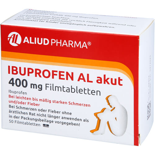 Ibuprofen AL akut 400 mg Filmtabletten bei akuten Schmerzen Ibuprofen AL akut 400 mg Filmtabletten bei akuten Schmerzen