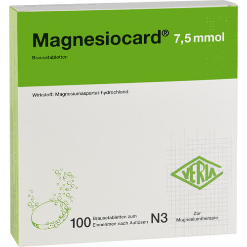 MAGNESIOCARD 7,5 mmol Brausetabletten MAGNESIOCARD 7,5 mmol Brausetabletten