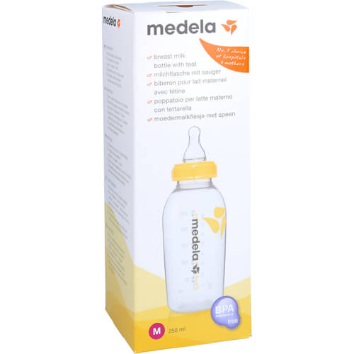 MEDELA Milchflasche 250 ml m.Sauger Gr.M MEDELA Milchflasche 250 ml m.Sauger Gr.M