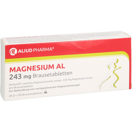 Magnesium AL 243 mg Brausetabletten bei Magnesiummangel und dadurch verursachten Wadenkrämpfe Magnesium AL 243 mg Brausetabletten bei Magnesiummangel und dadurch verursachten Wadenkrämpfe