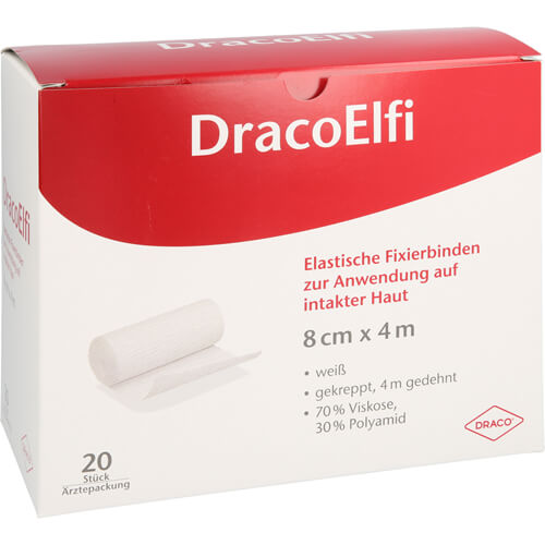 DRACOELFI elast.Fixierbinde 8 cmx4 m gekreppt DRACOELFI elast.Fixierbinde 8 cmx4 m gekreppt