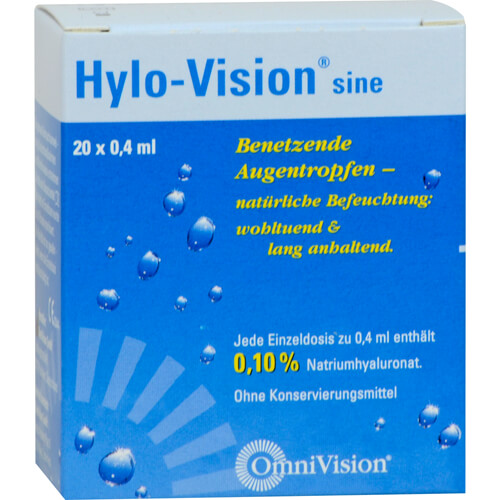 HYLO-VISION sine Einzeldosispipetten HYLO-VISION sine Einzeldosispipetten