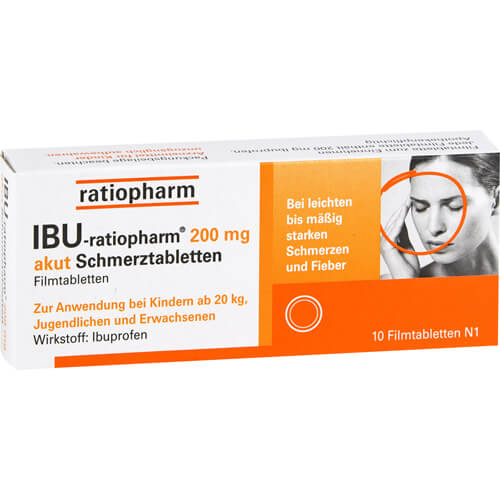 IBU-RATIOPHARM 200 mg akut Schmerztbl.Filmtabl. IBU-RATIOPHARM 200 mg akut Schmerztbl.Filmtabl.