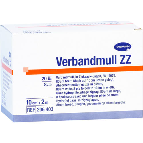 VERBANDMULL Hartmann 10 cmx2 m zickzack VERBANDMULL Hartmann 10 cmx2 m zickzack