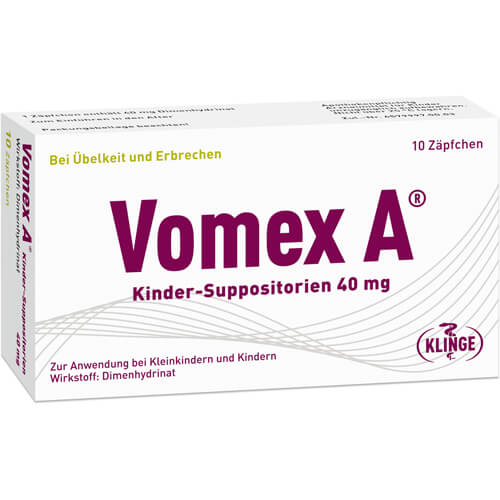 VOMEX A Kinder-Suppositorien 40 mg VOMEX A Kinder-Suppositorien 40 mg