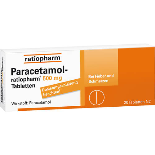 PARACETAMOL-ratiopharm 500 mg Tabletten PARACETAMOL-ratiopharm 500 mg Tabletten