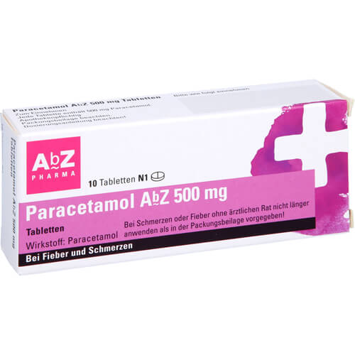 PARACETAMOL AbZ 500 mg Tabletten PARACETAMOL AbZ 500 mg Tabletten