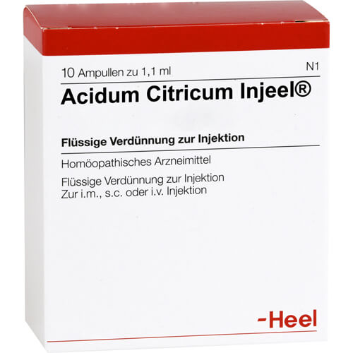 ACIDUM CITRICUM INJEEL Ampullen ACIDUM CITRICUM INJEEL Ampullen