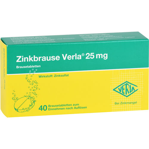 ZINKBRAUSE Verla 25 mg Brausetabletten ZINKBRAUSE Verla 25 mg Brausetabletten