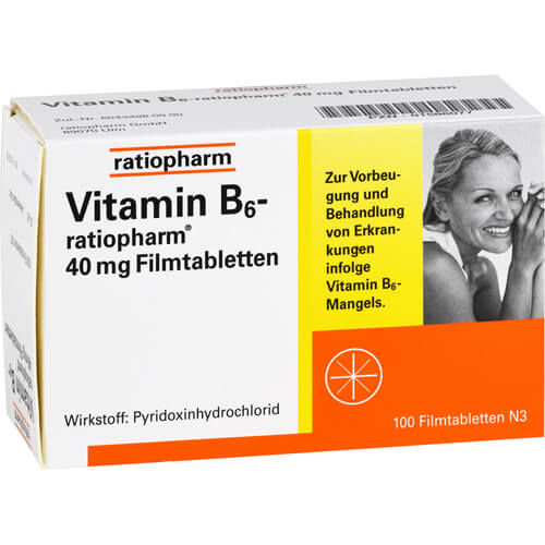 VITAMIN B6-RATIOPHARM 40 mg Filmtabletten VITAMIN B6-RATIOPHARM 40 mg Filmtabletten