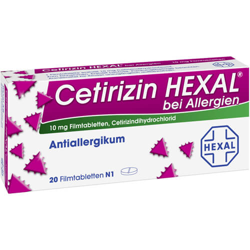 CETIRIZIN HEXAL Filmtabletten bei Allergien CETIRIZIN HEXAL Filmtabletten bei Allergien