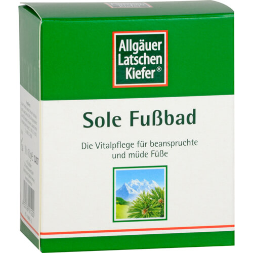 ALLGÄUER LATSCHENK. Sole Fußbad ALLGÄUER LATSCHENK. Sole Fußbad