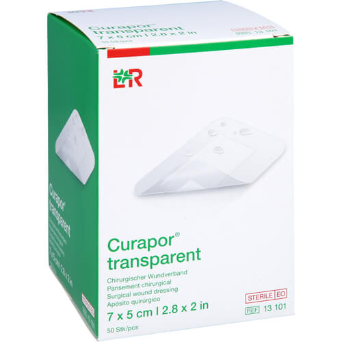 CURAPOR Wundverband steril transparent 5x7 cm CURAPOR Wundverband steril transparent 5x7 cm