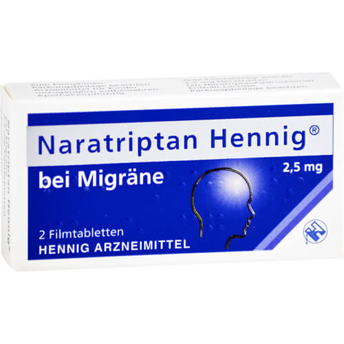 NARATRIPTAN Hennig bei Migräne 2,5 mg Filmtabl. NARATRIPTAN Hennig bei Migräne 2,5 mg Filmtabl.