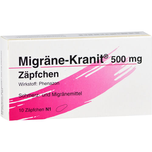 MIGRÄNE KRANIT 500 mg Zäpfchen MIGRÄNE KRANIT 500 mg Zäpfchen