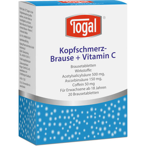 TOGAL Kopfschmerz-Brause + Vit.C Brausetabletten TOGAL Kopfschmerz-Brause + Vit.C Brausetabletten