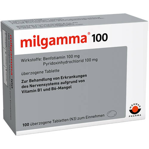 MILGAMMA 100 mg überzogene Tabletten MILGAMMA 100 mg überzogene Tabletten