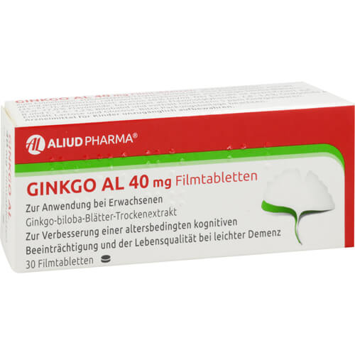 Ginkgo AL 40 mg Filmtabletten bei altersbedingten Gedächtniseinbußen mit leichter Demenz Ginkgo AL 40 mg Filmtabletten bei altersbedingten Gedächtniseinbußen mit leichter Demenz