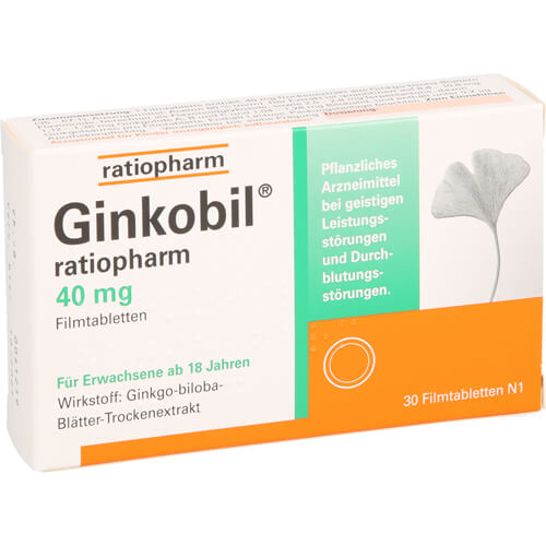 GINKOBIL-ratiopharm 40 mg Filmtabletten GINKOBIL-ratiopharm 40 mg Filmtabletten