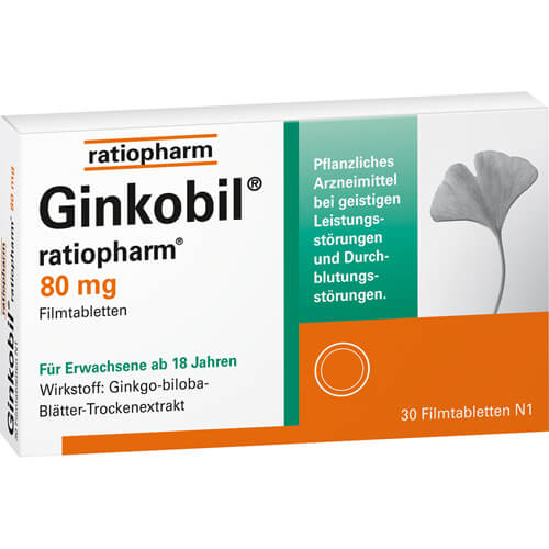 GINKOBIL-ratiopharm 80 mg Filmtabletten GINKOBIL-ratiopharm 80 mg Filmtabletten
