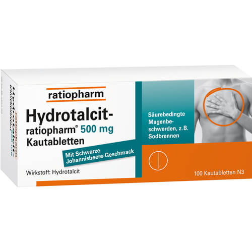 HYDROTALCIT-ratiopharm 500 mg Kautabletten HYDROTALCIT-ratiopharm 500 mg Kautabletten