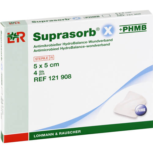 SUPRASORB X+PHMB HydroBalance Wundverb.5x5 cm SUPRASORB X+PHMB HydroBalance Wundverb.5x5 cm