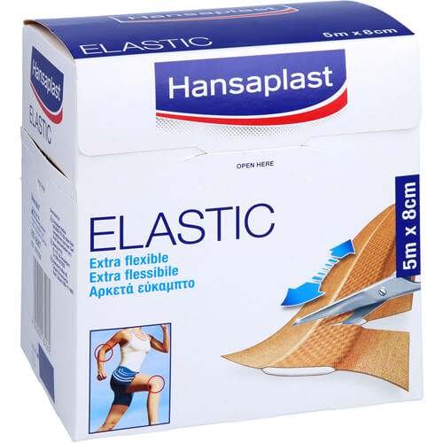 HANSAPLAST Elastic Pflaster 8 cmx5 m HANSAPLAST Elastic Pflaster 8 cmx5 m