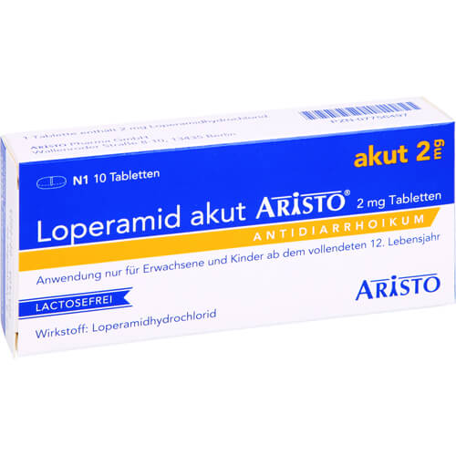 LOPERAMID akut Aristo 2 mg Tabletten LOPERAMID akut Aristo 2 mg Tabletten