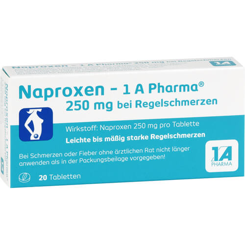 NAPROXEN-1A Pharma 250 mg b.Regelschmerzen Tabl. NAPROXEN-1A Pharma 250 mg b.Regelschmerzen Tabl.