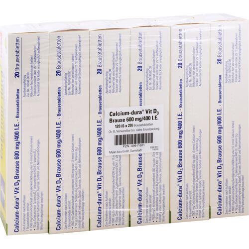 CALCIUM DURA Vit D3 Brause 600 mg/400 I.E. CALCIUM DURA Vit D3 Brause 600 mg/400 I.E.