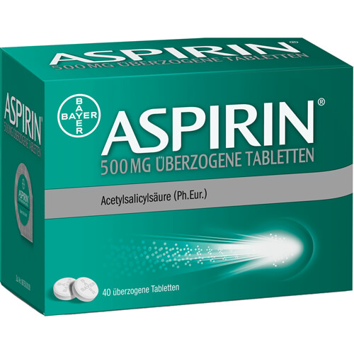 ASPIRIN 500 mg überzogene Tabletten ASPIRIN 500 mg überzogene Tabletten