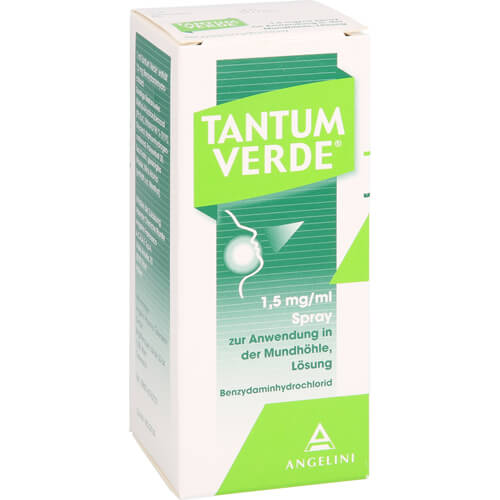 TANTUM VERDE 1,5 mg/ml Spray z.Anwen.i.d.Mundhöhle TANTUM VERDE 1,5 mg/ml Spray z.Anwen.i.d.Mundhöhle