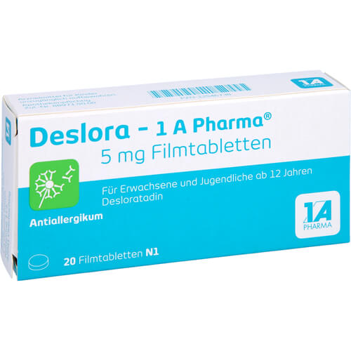 DESLORA-1A Pharma 5 mg Filmtabletten DESLORA-1A Pharma 5 mg Filmtabletten