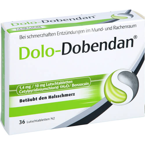 DOLO-DOBENDAN 1,4 mg/10 mg Lutschtabletten DOLO-DOBENDAN 1,4 mg/10 mg Lutschtabletten