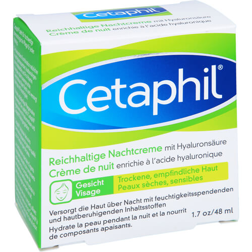 CETAPHIL reichhaltige Nachtcreme mit Hyaluronsäure CETAPHIL reichhaltige Nachtcreme mit Hyaluronsäure