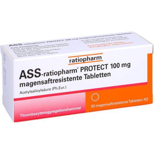 ASS-ratiopharm PROTECT 100 mg magensaftr.Tabletten ASS-ratiopharm PROTECT 100 mg magensaftr.Tabletten