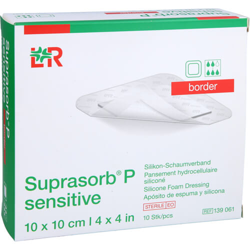 SUPRASORB P sensitive PU-Schaumv.border 10x10cm SUPRASORB P sensitive PU-Schaumv.border 10x10cm