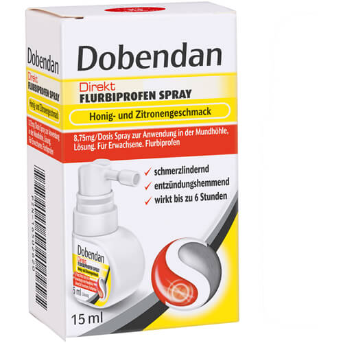 DOBENDAN Direkt Flurbiprofen Spray Honig & Zitrone DOBENDAN Direkt Flurbiprofen Spray Honig & Zitrone