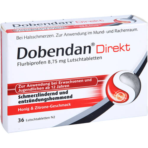 DOBENDAN Direkt Flurbiprofen 8,75 mg Lutschtabl. DOBENDAN Direkt Flurbiprofen 8,75 mg Lutschtabl.