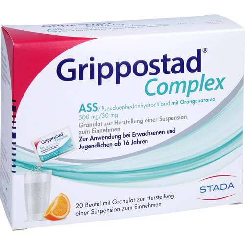 GRIPPOSTAD Complex ASS/Pseudoeph.500/30 mg Orange GRIPPOSTAD Complex ASS/Pseudoeph.500/30 mg Orange