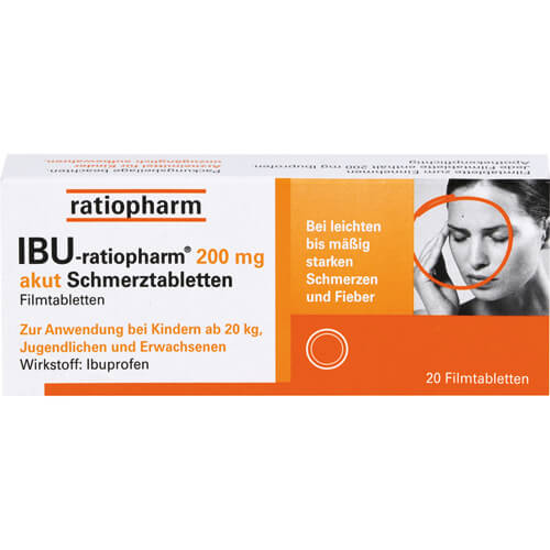 IBU-RATIOPHARM 200 mg akut Schmerztbl.Filmtabl. IBU-RATIOPHARM 200 mg akut Schmerztbl.Filmtabl.